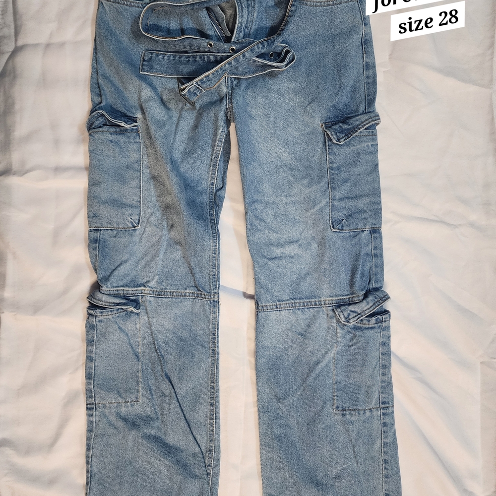 Forever 21 Blue Straight Leg Jeans